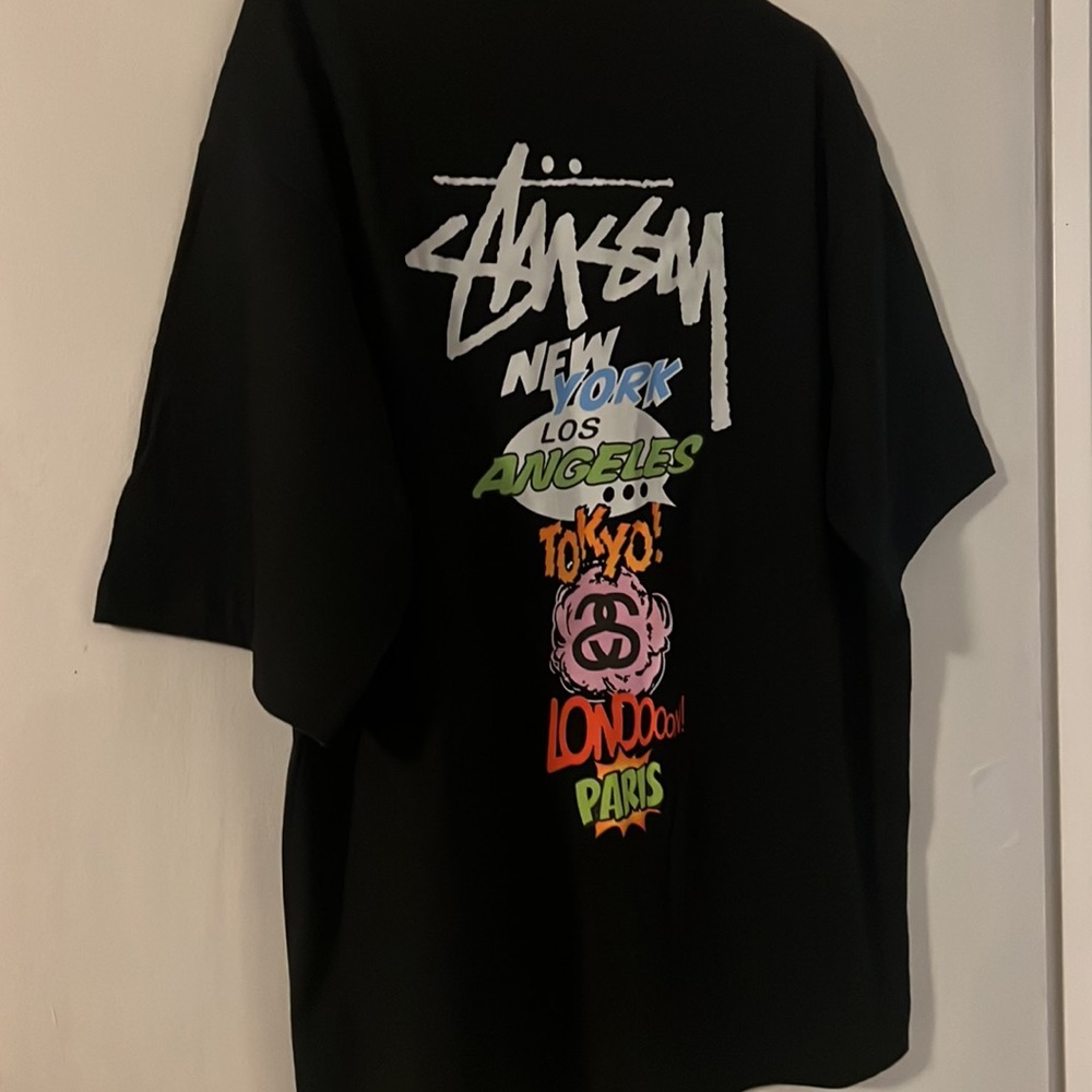 LAST ONE XL Stussy New York London Paris Tokyo T-shirt